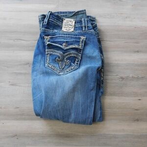 Rock Revival Edwin Straight 44/32 distressed Jeans